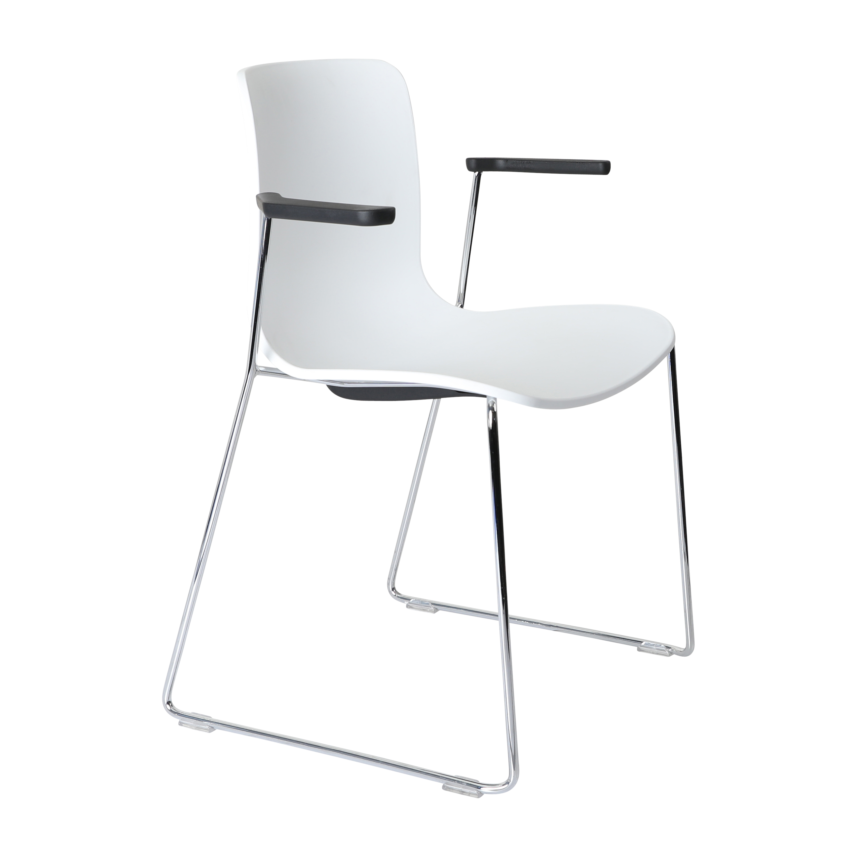 Acti Armchair (White / Sled Base Arms)